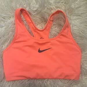 Nike Peo Swoosh Bra Neon Coral Pink Medium